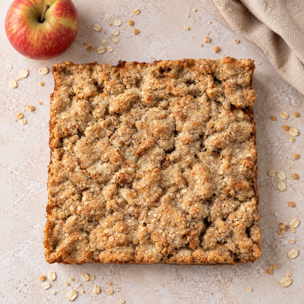 carré crumble aux pommes